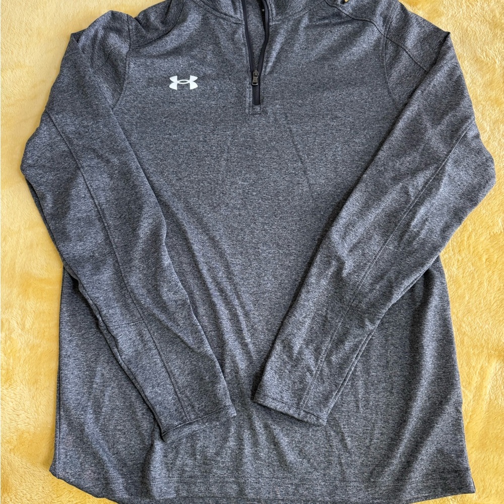 Men’s Small, Under Armour, light weight, Charcoal Heather Quarter-Zip Top